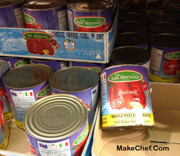 san marzano tomato cans at costco