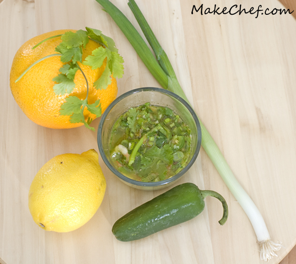 Salmon Ceviche Ingrediends