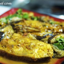 Fish Curry with eggplants