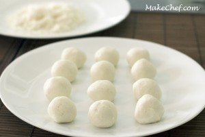 dough into balls