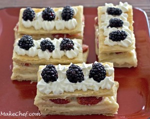 mille feuilles strawberry blackberry